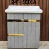 24"/32" SEDIA Modern Bathroom Vanity Cabinet with Basin Premium Designer Wash Basin Unit