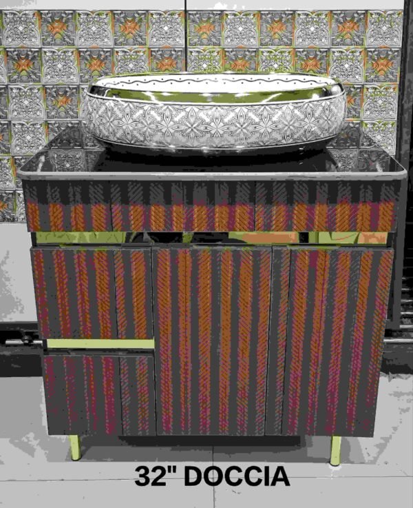 32" DOCCIA Designer Wash Basin Vanity Unit