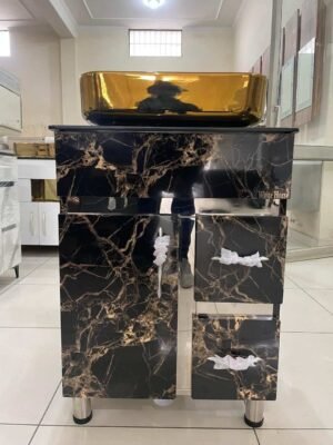 SS -305 White Horse Noir Royale Gold Vessel Vanity