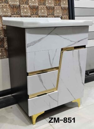 Luxury Marble Finish Bathroom Vanity Cabinet - ZM-851