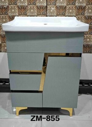 ZM-855 Designer Bathroom Vanity Cabinet with Basin.
